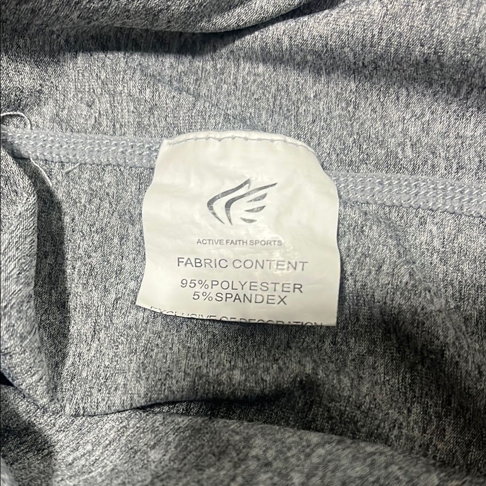 Men's Gray Shirt - Faith Over Fear - Picture 4 of 4